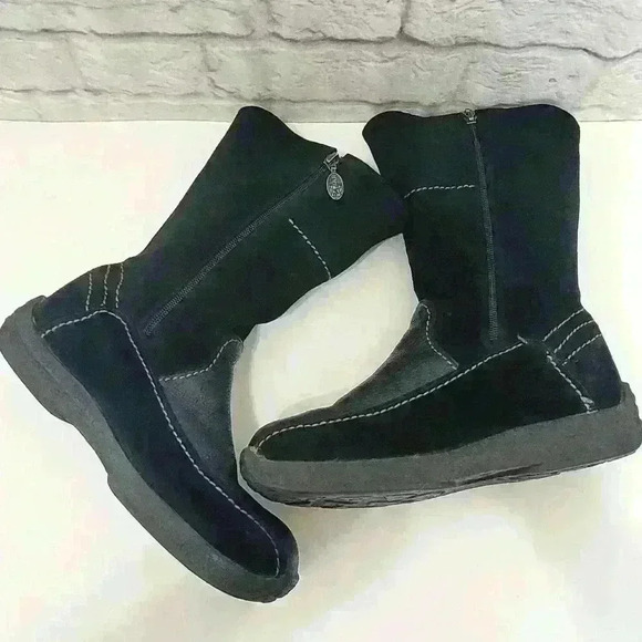 Pajar Genuine Shearling Lining Black Boots Sz 9 - Picture 7 of 15